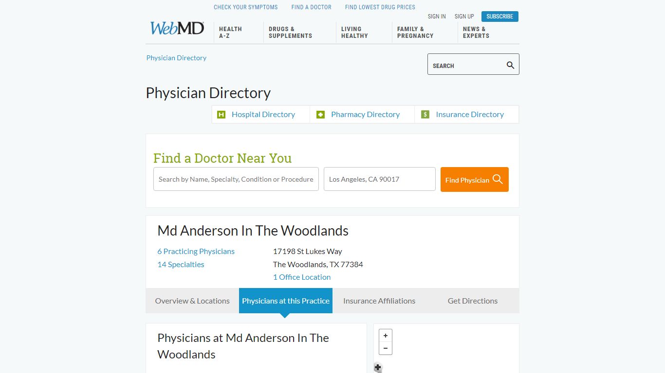 Md Anderson In The Woodlands in The Woodlands, TX - WebMD